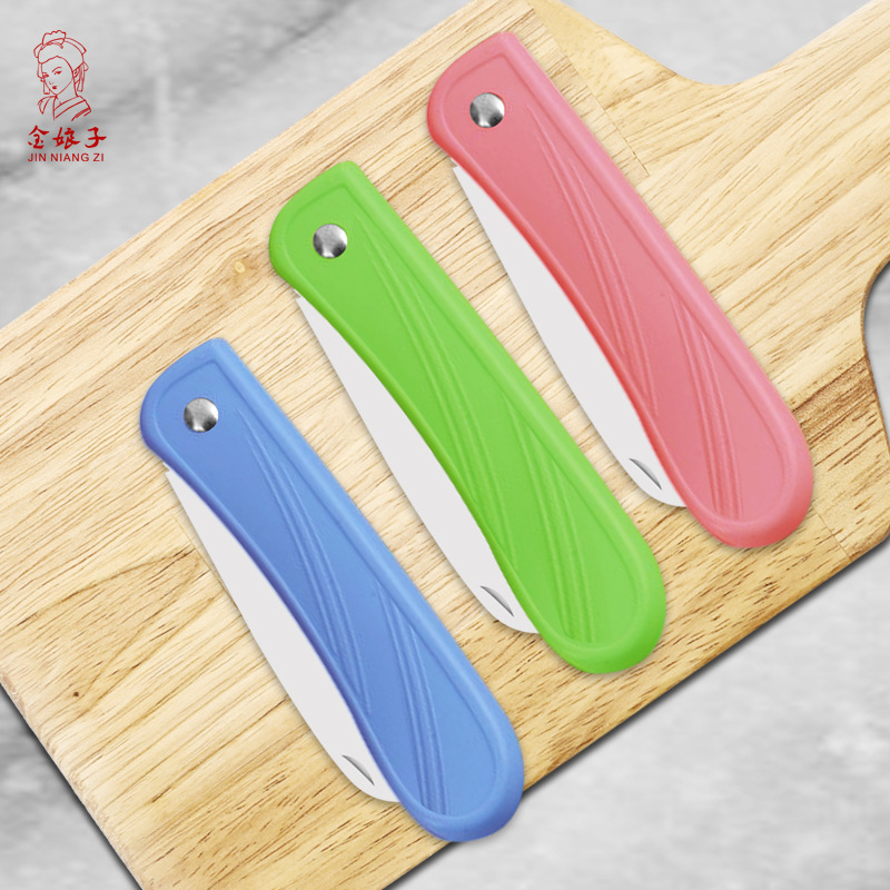 Wholesale of household outdoor fruit knives, stainless steel two-in-one peelers, multi-purpose, convenient and sharp small knives from Yangjiang factory Specification drawing