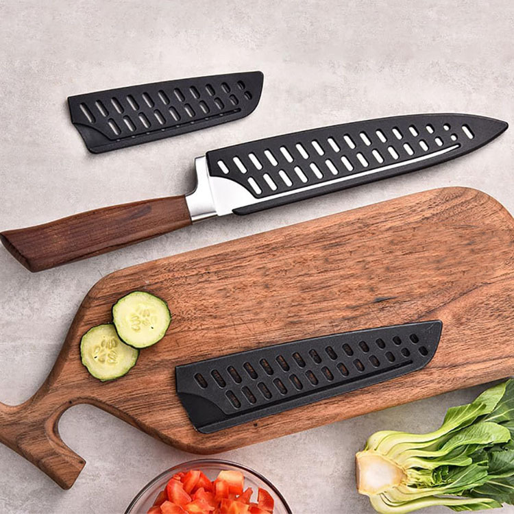 Youdaoplaceholder0 Edges Guards black plastic knife sheaths available in various sizes for chef Knives and fruit knives details Picture