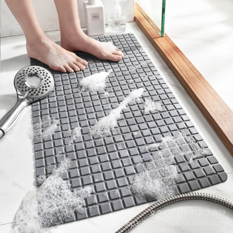 New PVC bathroom anti-slip mat, bathroom floor mat with suction cup, anti-slip floor mat for bathing, foot mat for shower room thumbnail