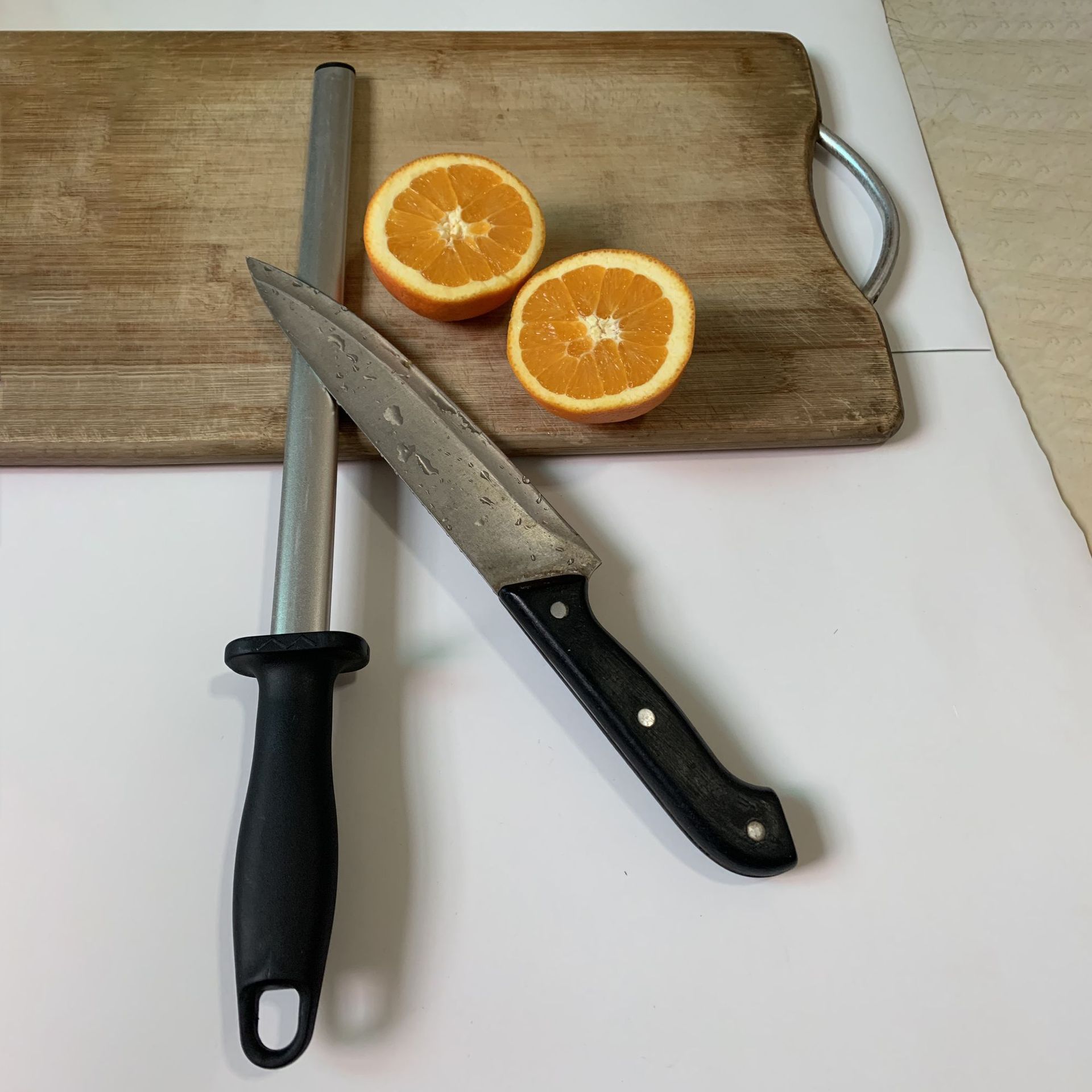 12-inch diamond sharpening rod for slaughterhouses, diamond sharpening rod wholesale details Picture