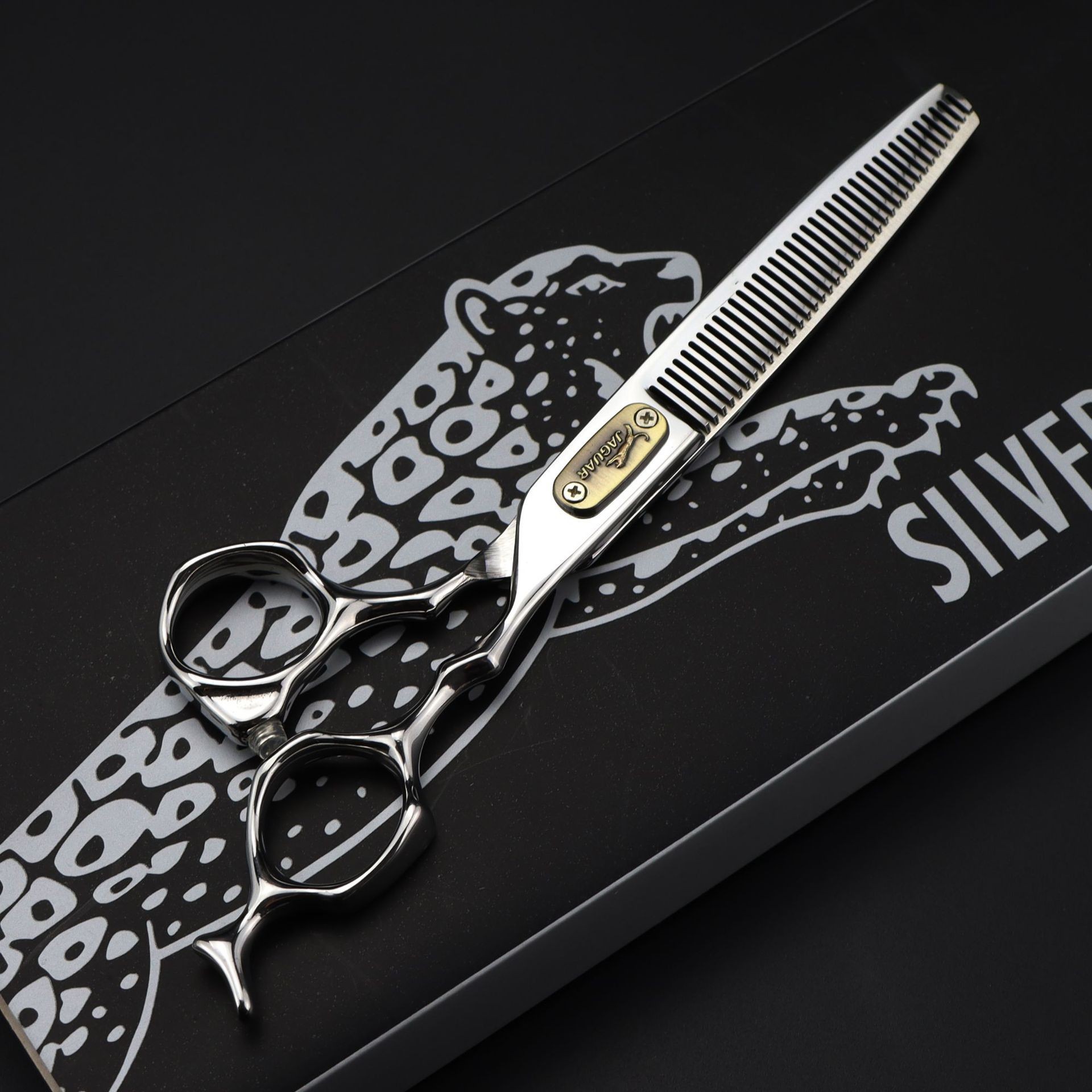 German Leopard-style Wahl bright bench handle hair scissors, hair clippers, flat clippers, bangs clippers, tooth clippers, thin clippers undefined