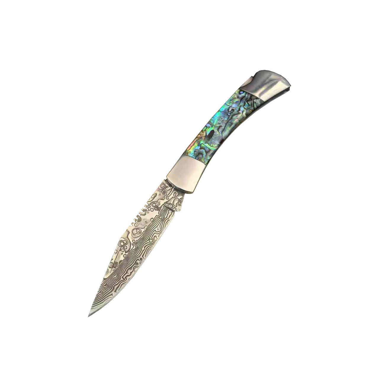 Qingniao Outdoor Folding Knife Vg10 Damascus Steel High-hardness outdoor Fruit knife for household self-defense and portability wholesale Item Picture