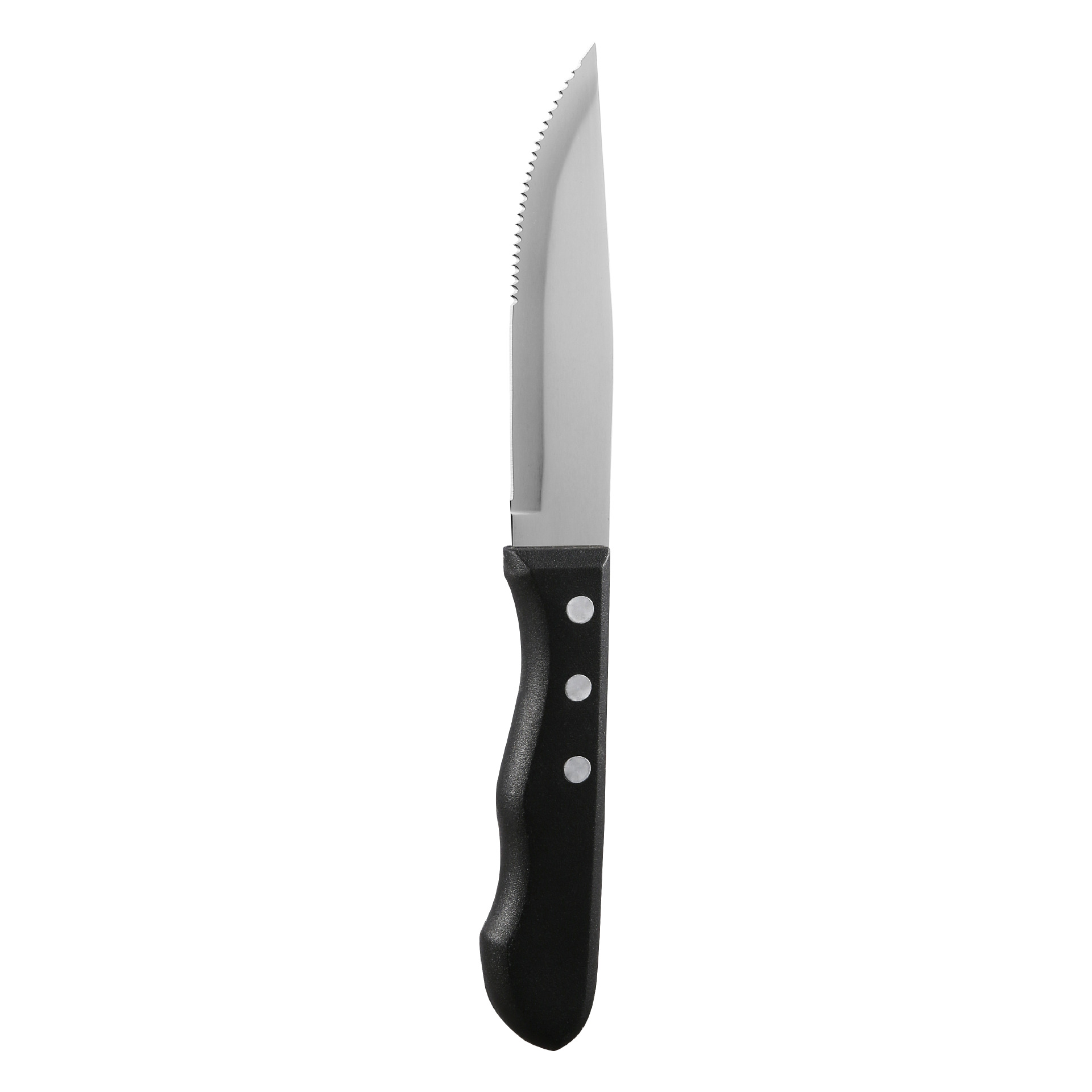 Kitchen bread knife, stainless steel serrated Western-style steak knife, hotel Western-style food knife, plastic-handled pp steak knife, Yangjiang Item Picture