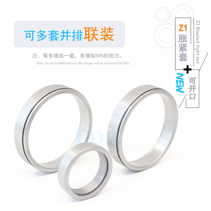 In stock: Z1 type expansion sleeve TKL300 expansion sleeve ZJ1 keyless bushing KTR150 expansion coupling sleeve Z1 type expansion sleeve details Picture