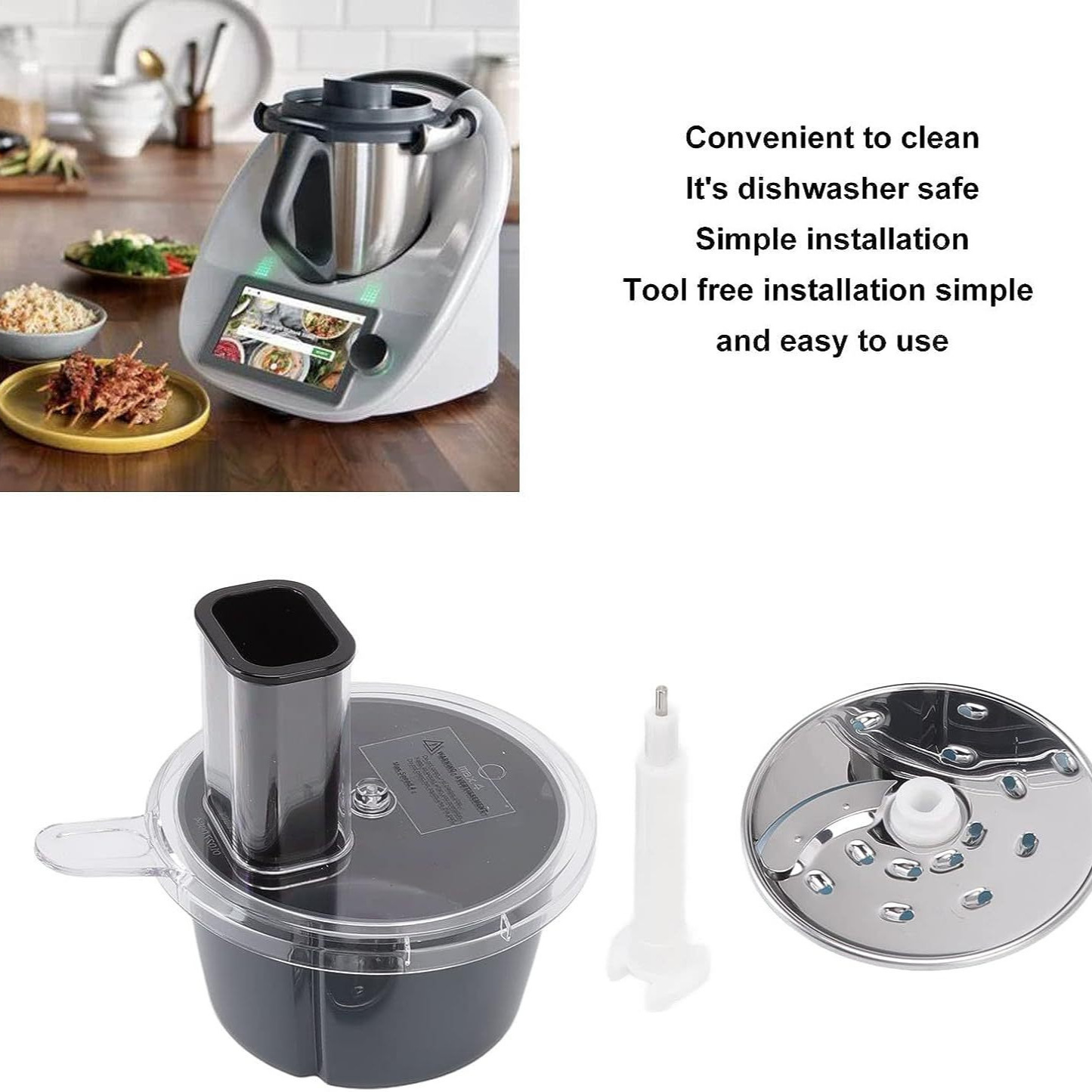 Suitable for TM5 and TM6 vegetable manual cutters, graters, Xiaomei machines, Thermomix accessories, slicers full figure