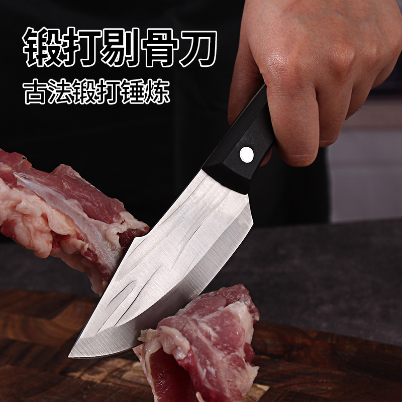 Yangjiang knife, popular knife, stainless steel forged boning knife, slaughtering and cutting knife, meat slicing, Mongolian hand-held meat wholesale details Picture
