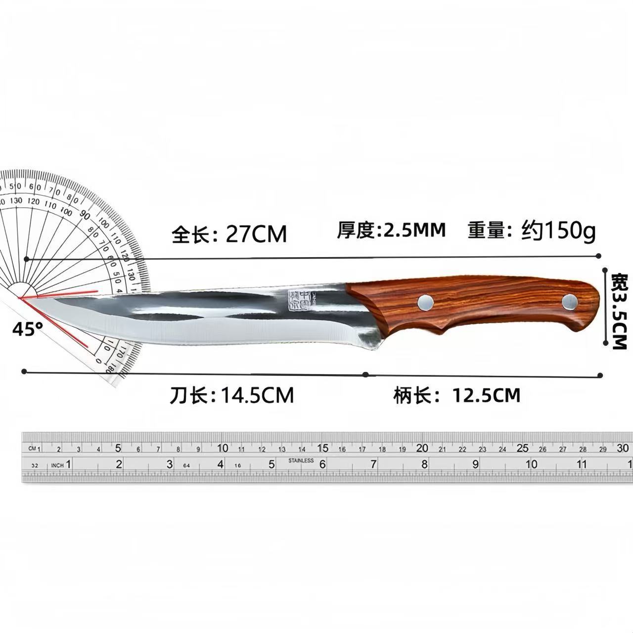 High-quality bone-removing knives for slaughtering and forging cattle and sheep, bone-removing and meat separation knives for grilled lamb chops, and fruit peeling knives Application Scenario
