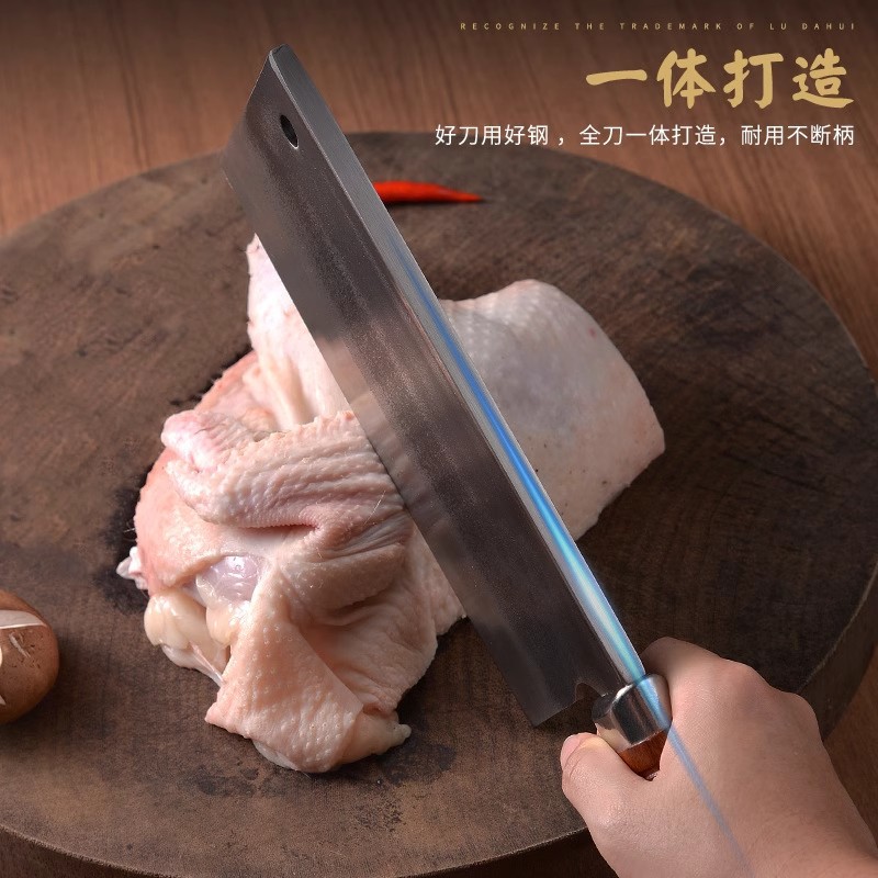 Thick-backed forged bearing steel, suitable for both cooking and chopping, cutting chicken, goose and duck, sharp for cutting meat in the kitchen, and for hotel chefs details Picture