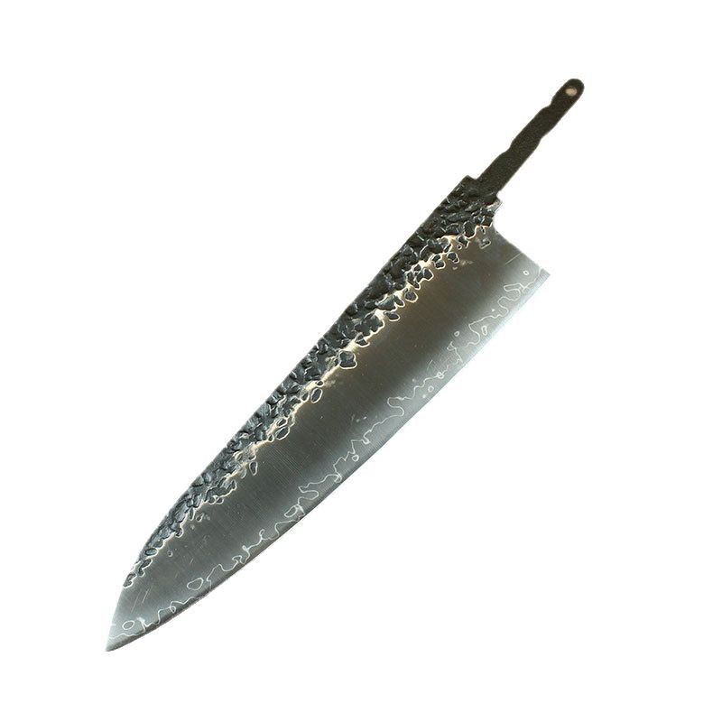 A semi-finished product of 9CR18MOV steel knife blank with high hardness, hand-forged by a master craftsman for cutting small vegetables and Japanese beef knives Item Picture