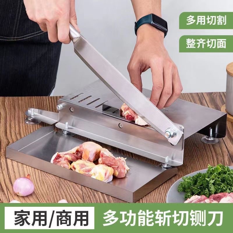 Guillotine household pig's foot bone cutting machine, mutton meat cutting machine, medicinal rice cake slicing machine, block cutting machine, hay cutter, gate knife, rolling knife full figure