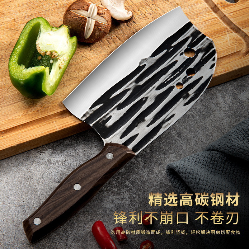 Hand-forged dolphin knives, household meat and slice knives, bone-cutting knives, sharp fish-killing knives, kitchen knives and kitchen utensils are in stock details Picture