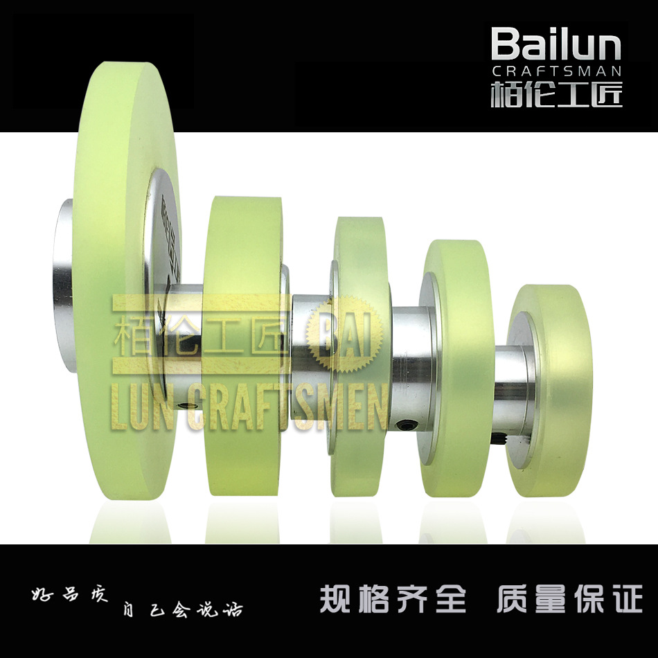【 Bailun Craftsmen 】 Meter Measuring Wheel, Synchronous Wheel, Encoder Wheel, Length Measuring Silicone Wheel, rubber-coated wheel details Picture