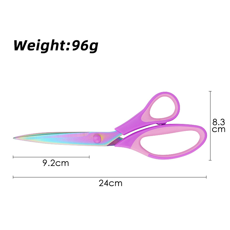 Stainless steel three-piece set, titanium-coated scissors, office scissors, household tailor scissors, sewing combination scissors, multi-functional hand scissors undefined