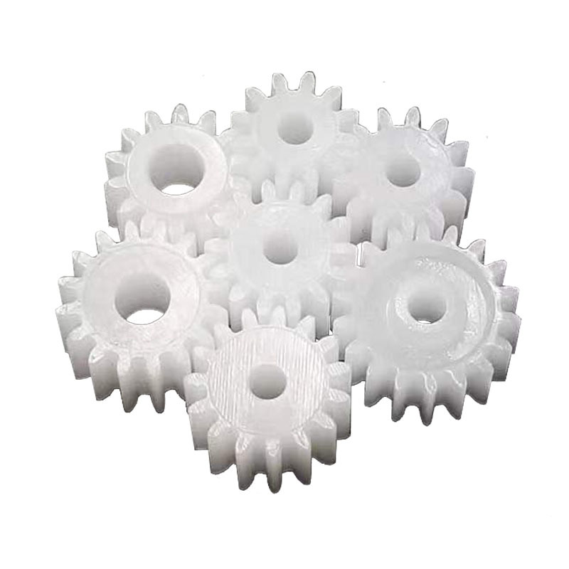 0.5 module plastic pom gear spindle with straight teeth of 7, 8, 9, 10, 11, 12, 13, 14, 15 and 18 teeth in stock Item Picture