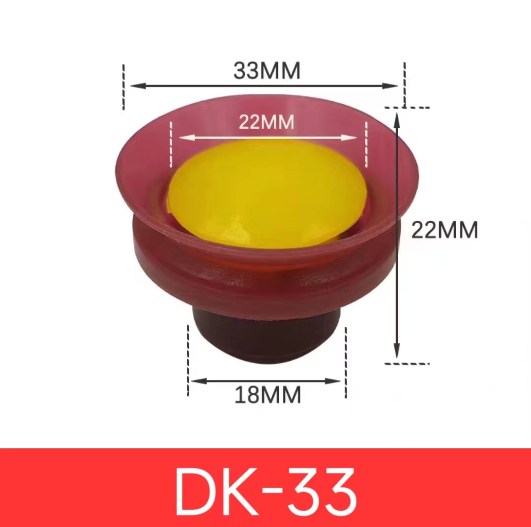 Mechanical hand accessories, hole-blocking suction cups, suction nozzles, single and double layer hole-blocking suction cups, ZP, special DK-20 for bottle caps and workpieces with holes undefined