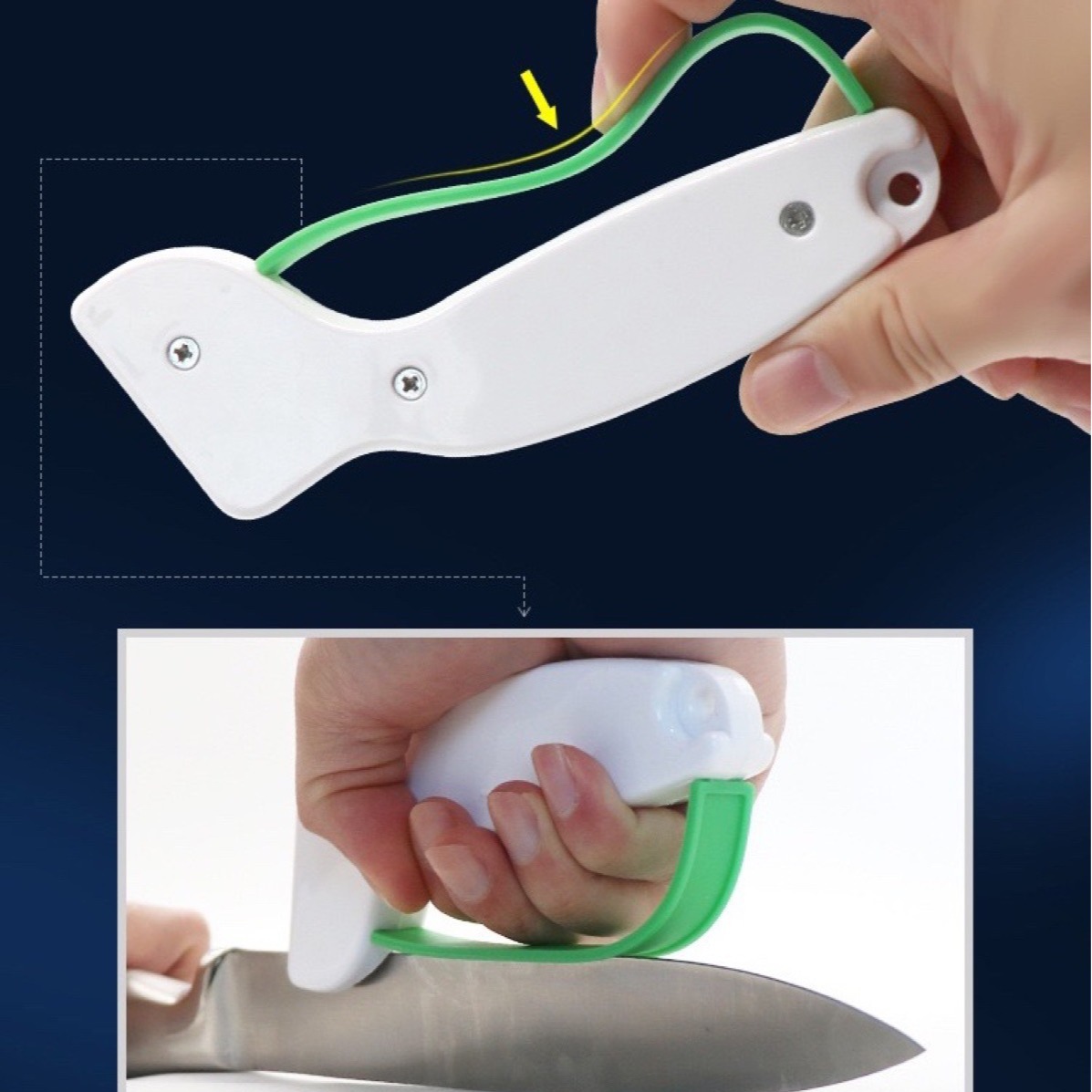 Factory direct sales of handheld portable knife sharpeners, outdoor knives, scissors, whetstone tools, tungsten steel knife sharpeners details Picture