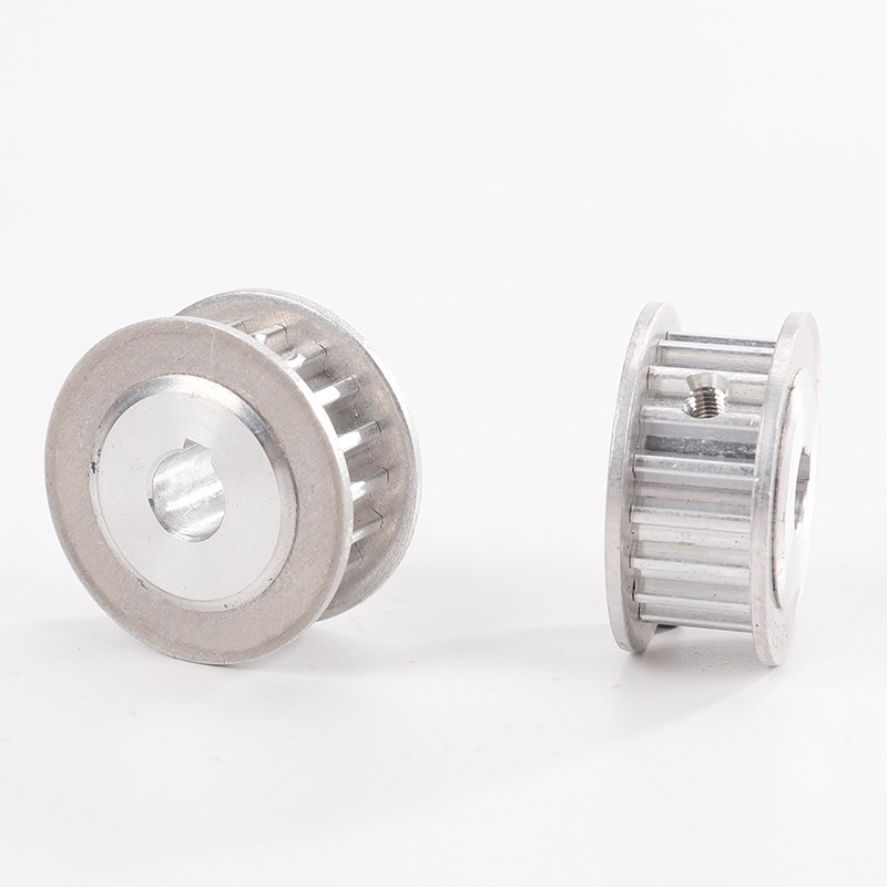 Custom-made multi-axis transmission S8M type synchronous pulley with flange, custom-made aluminum pulley details Picture