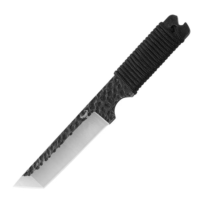 Hand-forged survival knife, diving straight knife, thickened portable fruit knife, outdoor knife, high-hardness camping survival knife Item Picture