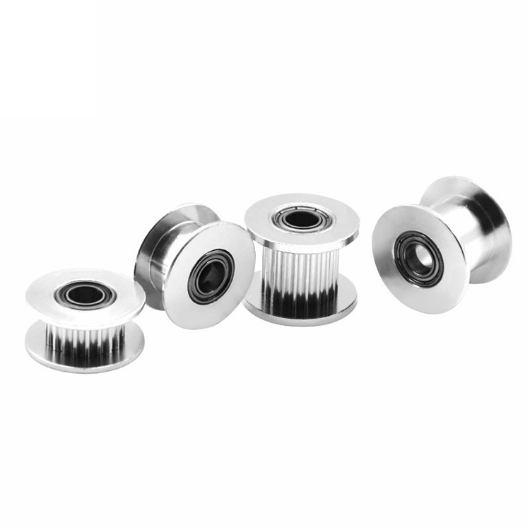 3D printer 2GT idler pulley synchronous pulley 16/20 teeth H-type pulley aluminum transmission idler pulley width 6/10MM details Picture