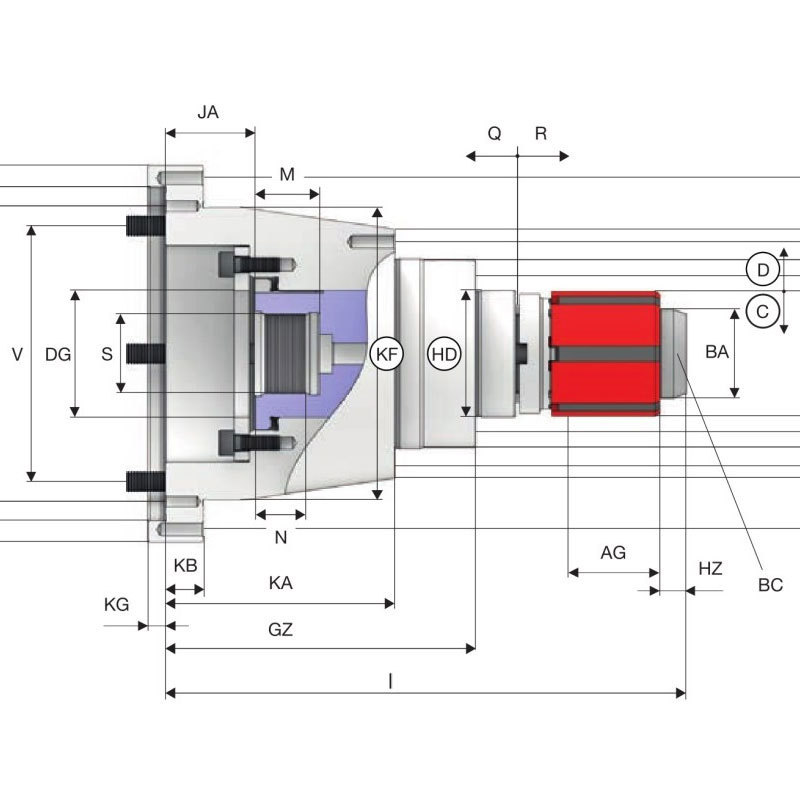 HNG11 gear processing expansion sleeve lathe accessories High-precision gear processing expansion sleeve couplings details Picture