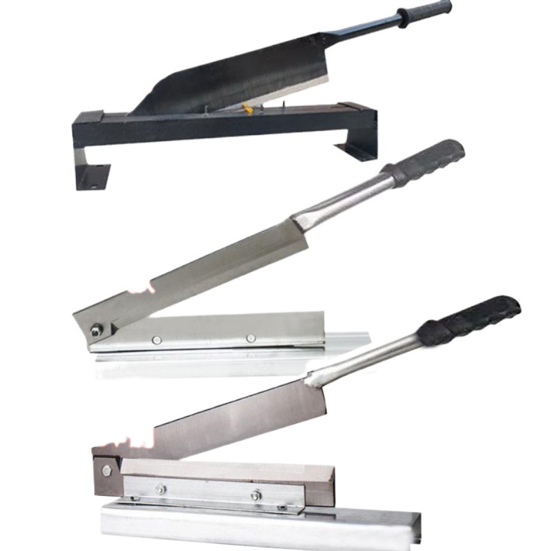 Household guillotine knife for cutting cattle and sheep feed, manual guillotine machine, corn stalk gate knife, manganese steel forging, old-fashioned binding knife, other copper Item Picture