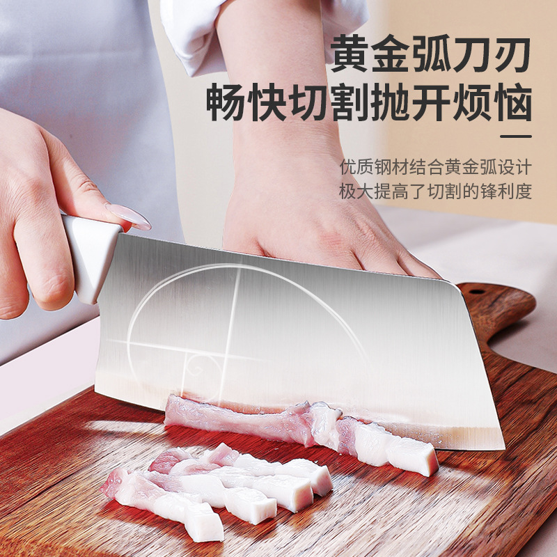 Five-piece knife set, vegetable cutting set, kitchen stainless steel complete set of kitchen knives, fruit knives, household set of knives, slicing and bone chopping knives Application Scenario