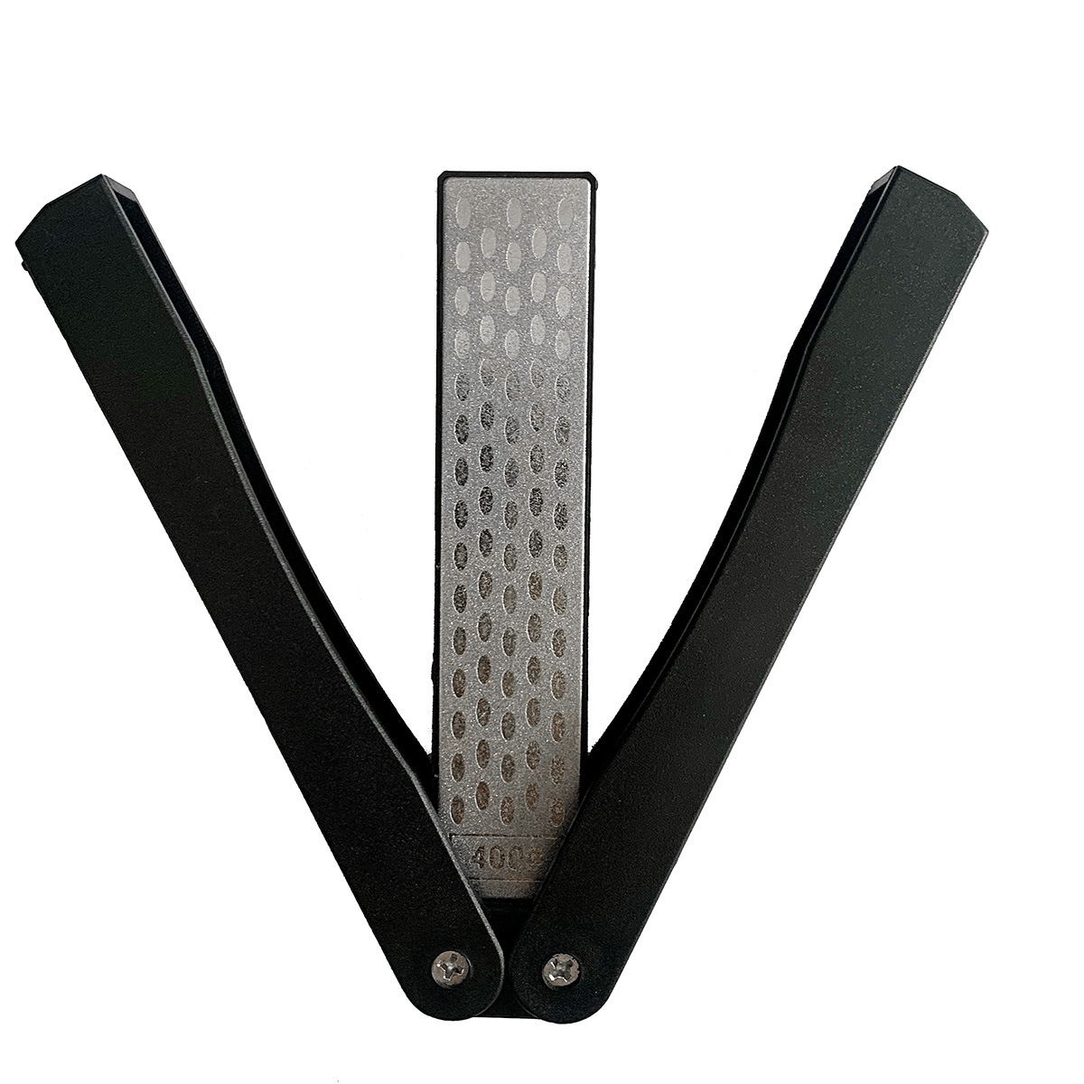 Factory direct supply of diamond knife sharpeners, outdoor convenient folding fan-shaped double-sided whetstones, household kitchen knife sharpeners Item Picture