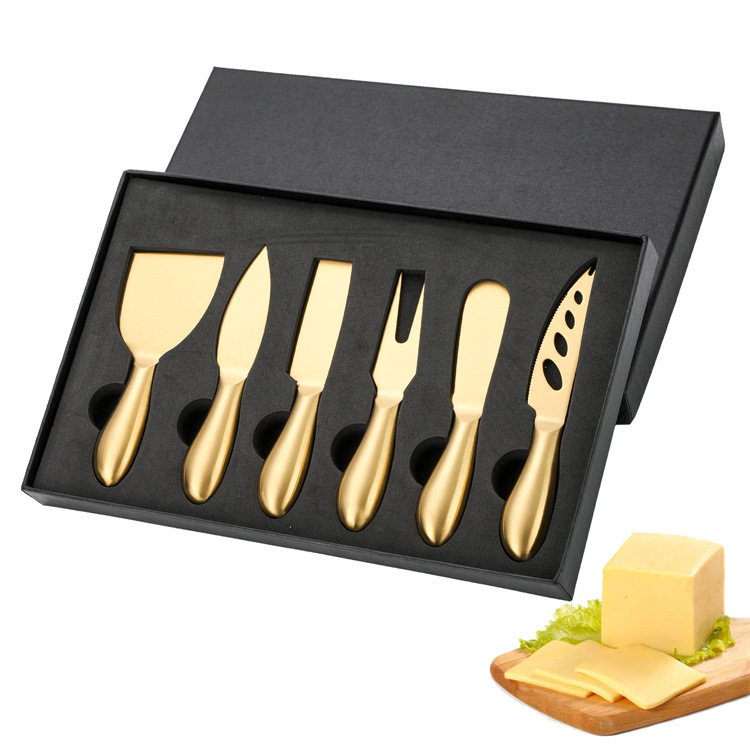 Factory direct supply of hollow handle butter spatula set, cross-border multi-functional cheese slicer, cheese scraper, butter knife details Picture