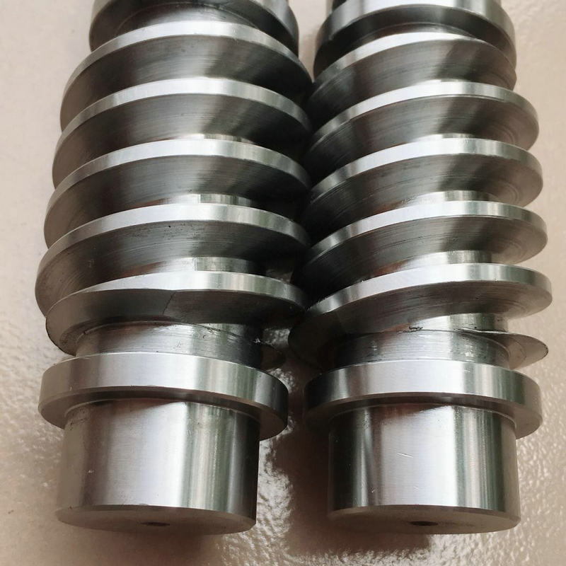 Multi-head turbine worm, stainless steel double-head worm, Archimedes worm turbine details Picture