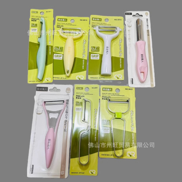Jinda Qiangren 3016 Fruit and Vegetable Peeler, a household kitchen potato peeler, sharp stainless steel peeler, multi-functional peeler full figure