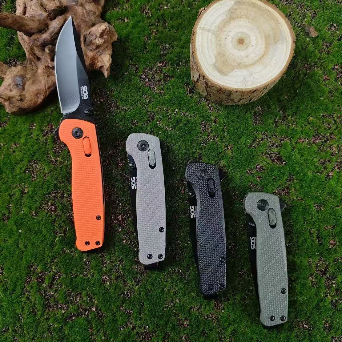 Outdoor camping folding knife SOC fishing portable outdoor anti-height hardness stainless steel anti-slip folding knife Application Scenario