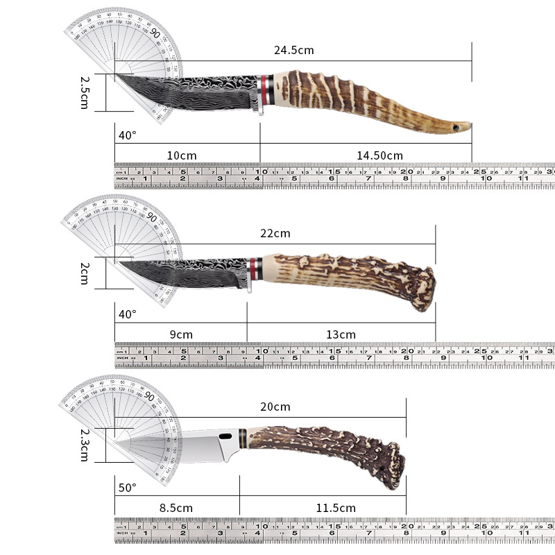 Mongolian small table knife, multi-functional meat knife, sharp and high-hardness fruit knife, household and outdoor slicing and meat cutting knife Item Picture