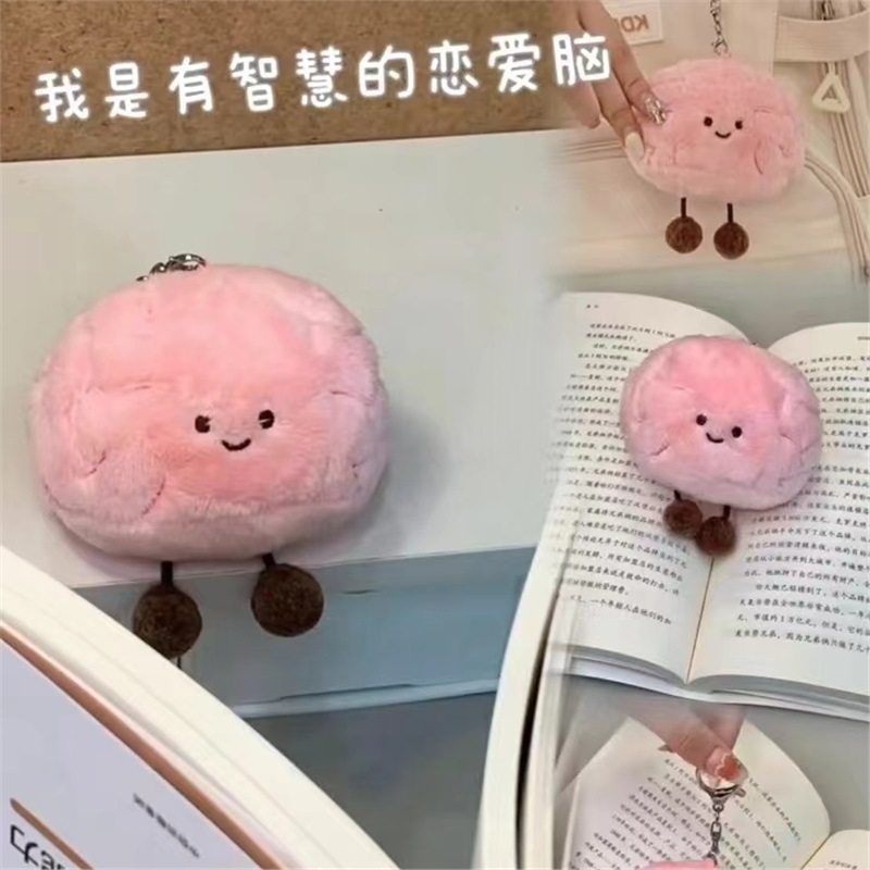 The plush toy pendant for the brain, the cute cartoon bag, the key pendant, and the magnetic attraction will make it a perfect match for best friends and couples Application Scenario