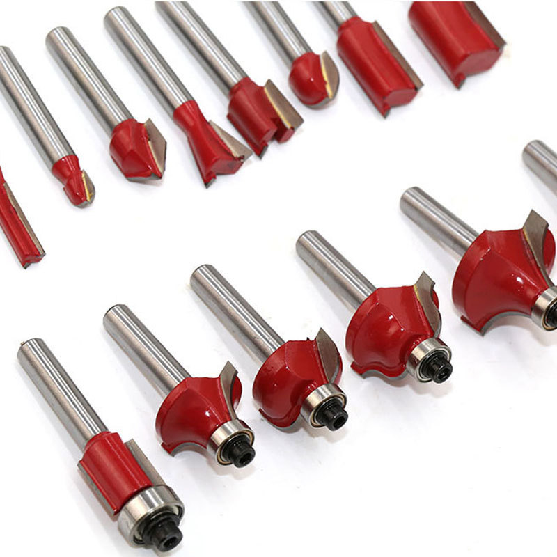 Hengwang 15-piece set woodworking milling cutter set manufacturer offers edge trimming machine woodworking milling cutter head sets in stock details Picture