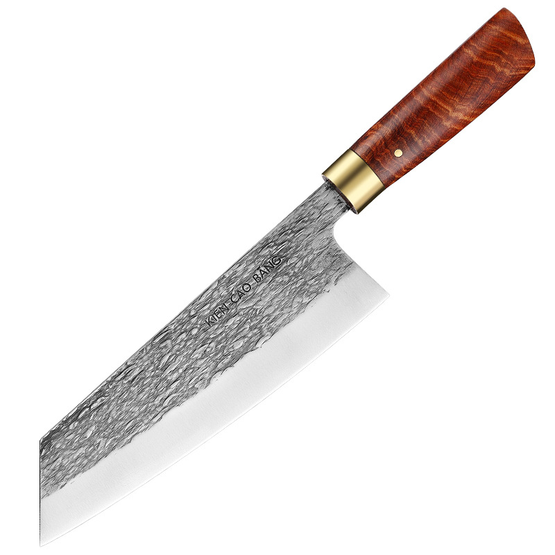 Export chef's knife, hand-forged high-chromium carbon stainless steel kitchen knife, solid wood hand-handled clam blade meat cutting knife Item Picture