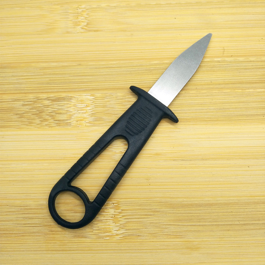 A large quantity of stainless steel oyster knives in stock, oyster knives for opening oysters, oyster shells, sea scallops, oyster knives Application Scenario