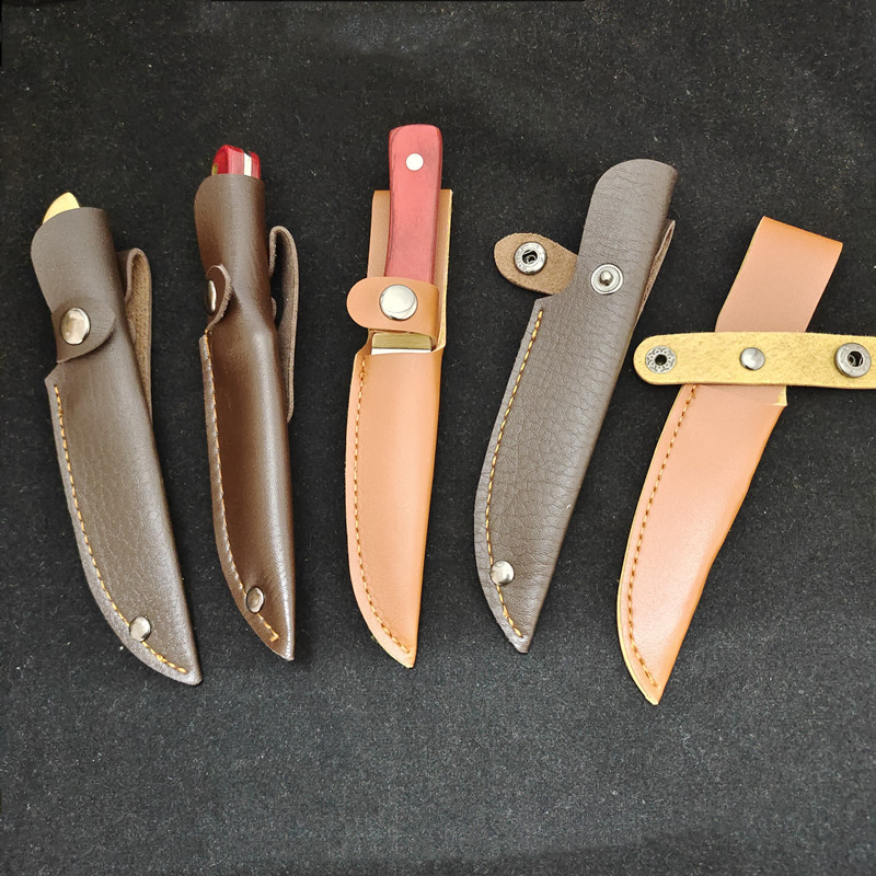 Knife sheath, knife cover, handle, meat leather knife cover, PU leather double copper head knife cover, universal knife cover Application Scenario