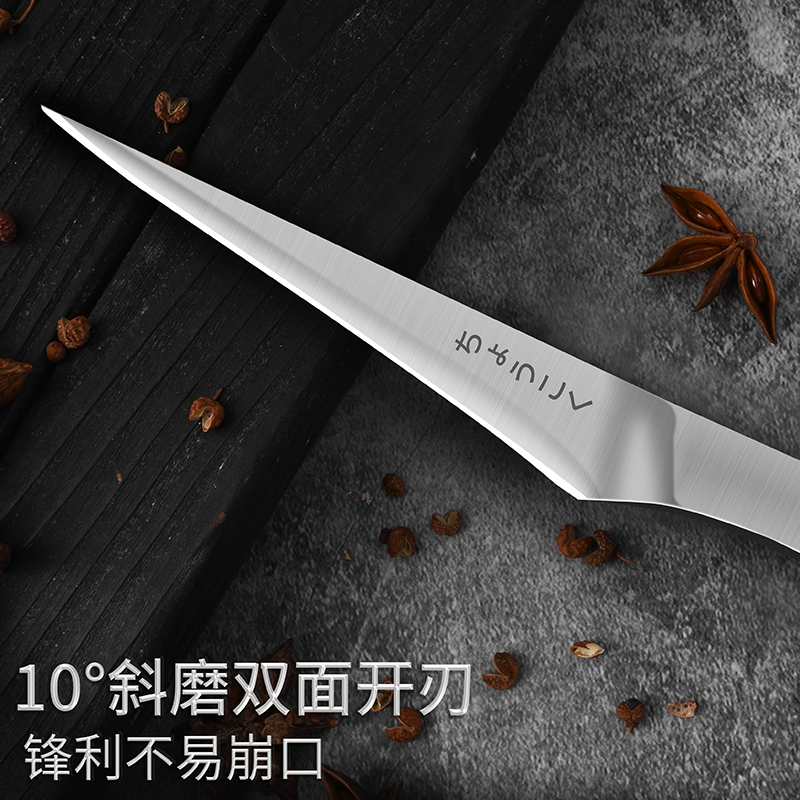 Wholesale and export all-steel engraving knives, chef engraving knives, food professional engraving knives, three-piece sets, one-piece consignment details Picture