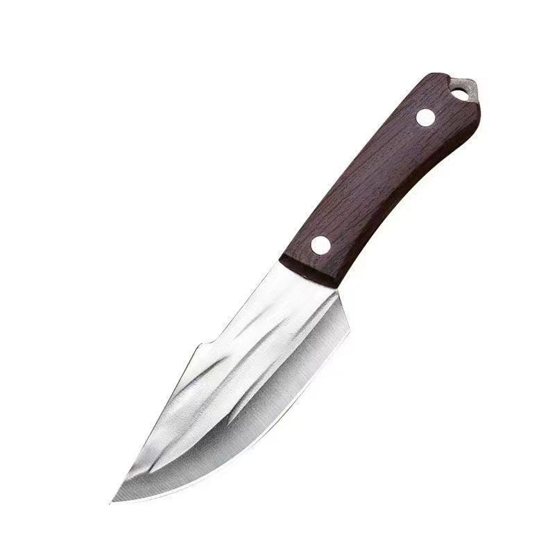 Mongolian hand-held meat knife, forged from high manganese steel, pure handcrafted meat cutting, barbecue knife, meat pickling, steak, fruit knife Item Picture