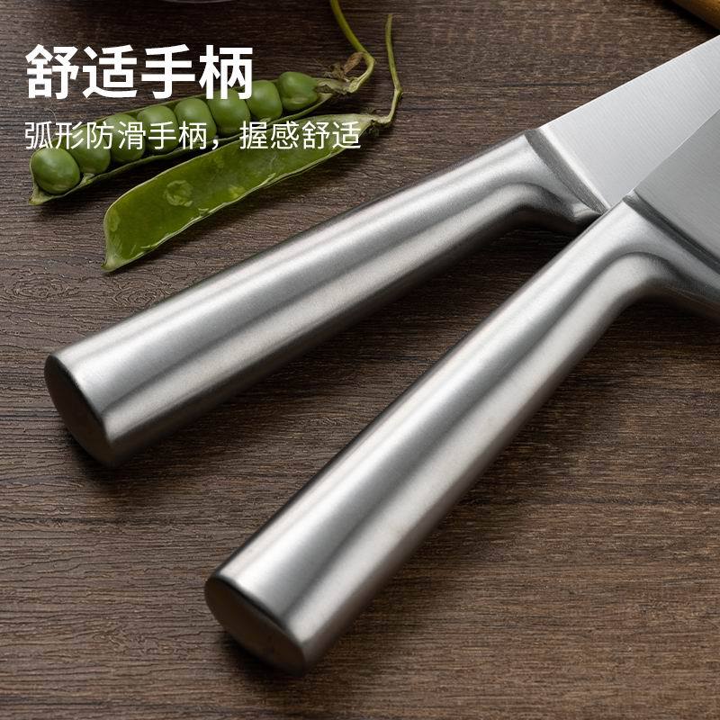 Stainless steel hollow handle chef's knife, vegetable slicing knife, Japanese household knife, fruit and vegetable peeling knife, multi-purpose fruit knife Specification drawing