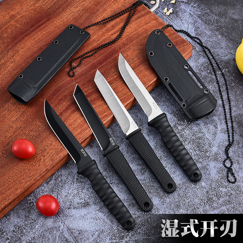 The rowing boat operator's meat knife, a special meat knife for outdoor camping, a boning knife, a hand-pulled meat knife, a meat cutting knife, and a fruit knife details Picture