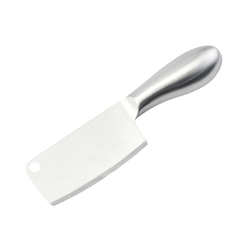 Stainless steel cheese knife, household small kitchen knife, butter and cheese knife, hollow handle butter knife, kitchen baking fruit knife Item Picture