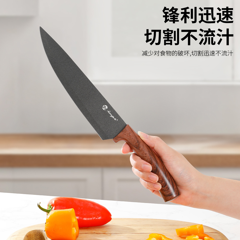 A complete set of kitchenware, a set of kitchen knife sets, a combination of household stainless steel kitchen knives and knives, a set for kitchen use Specification drawing