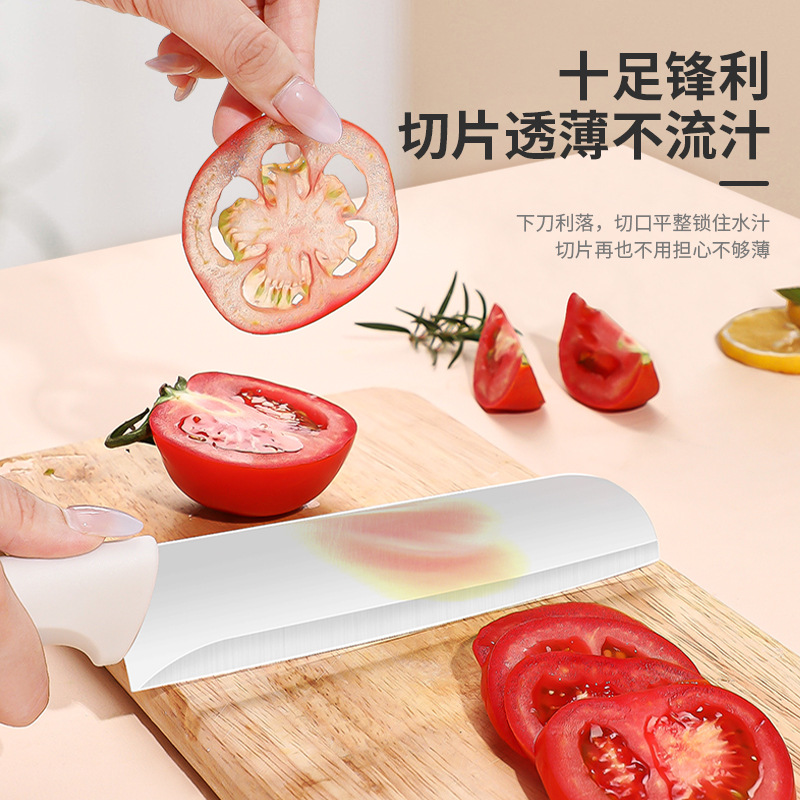 Five-piece knife set, vegetable cutting set, kitchen stainless steel complete set of kitchen knives, fruit knives, household set of knives, slicing and bone chopping knives Specification drawing