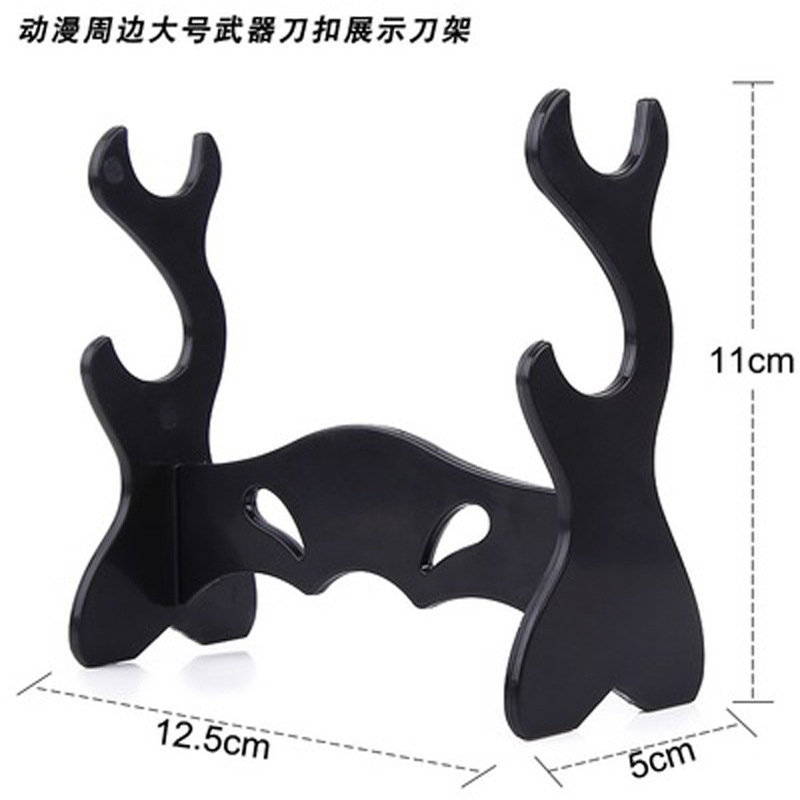 Anime knife rack display stand, hardware knife rack display, plastic knife rack wholesale display, hot-selling small knife rack Specification drawing