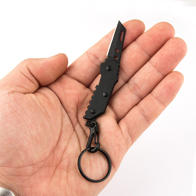 Cross-border folding knife, EDC knife, mini military knife, fruit knife, portable keychain knife, unboxing knife Item Picture