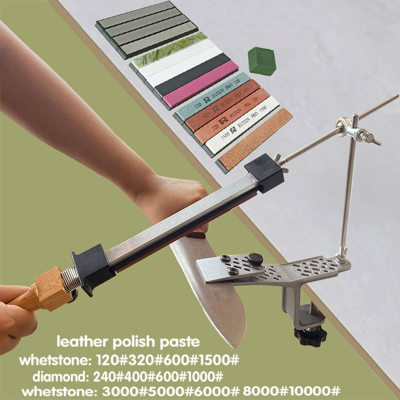 Household multi-functional tool, all-metal aluminum alloy galvanized simple type of quick directional sharpening and fixed-angle knife sharpener full figure