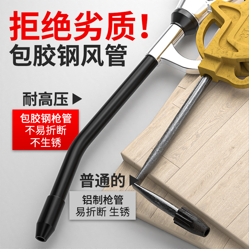 Dust blowing gun, air pipe blowing gun, air blowing gun, air pressure gun, powerful dust blowing gun, truck dust removal gun, air compressor, air pump, pneumatic details Picture