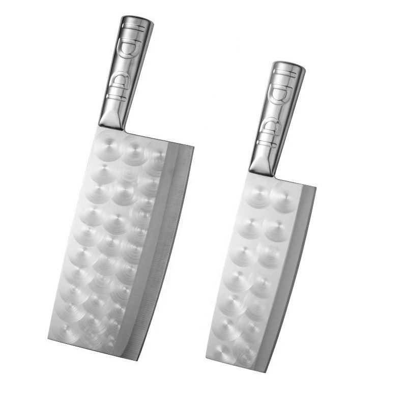Yangjiang knives, stainless steel kitchen knives, household kitchen slicing knives, meat cutting knives, kitchen knives with drill patterns, sharp chef knives Item Picture
