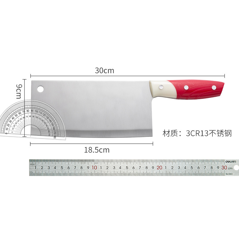 Street stall supplies, kitchen knives, household stainless steel slicing knives, meat cutting knives, chef knives, sharp knives for cutting vegetables Application Scenario
